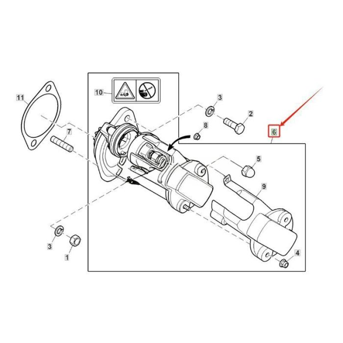 John Deere Starter Motor Kit DZ104418 Compatible for John Deere Engine 3029 Tractor 5303 5310 5403 5503 5045D 5045E 5050D 5055D 5055E 5060E 5065E