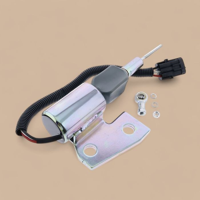 Cummins 12V Stop Solenoid 3991167 SA-4941-12 Compatible for Cummins Engine 4BT Hyundai Excavator R130 R170