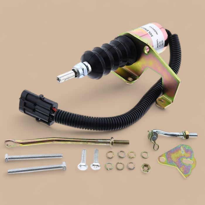 Cummins 12V Stop Solenoid 3974947 SA-3742-12 Compatible for Cummins Engine 6BT 6CT