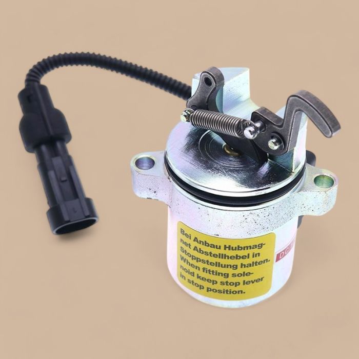 Deutz 12V Fuel Shut Off Stop Solenoid 04287583 04287116 Compatible for Deutz Engine F3L1011 F4L1011 1011 2011