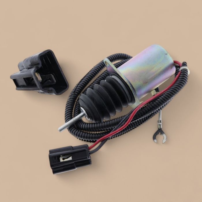 John Deere Fuel Shut Off Solenoid AM124377 Compatible for John Deere 375 675 675B 3375 4475 4475 6675 7775 655 755 756 855 856 955 F935