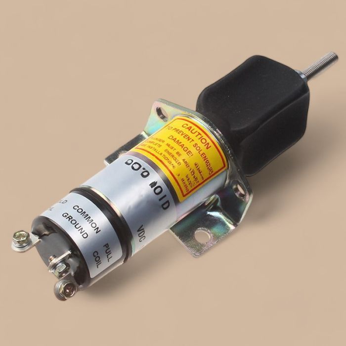 Aftermarket Woodward 1502ES-12C2U1B1S1 12V Fuel Stop Solenoid Compatible for Engine