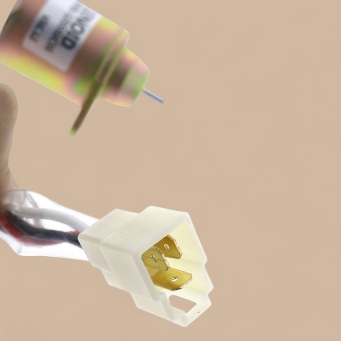 Yanmar 12V Fuel Shut Off Solenoid 425-35925 Compatible for Yanmar Engine Mustang 2012 2022 2026 2032 2041 2044 2054 Gehl 3640 3840 4240 Skid Steer Loader