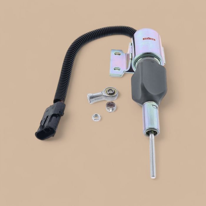 CASE 12V Stop Solenoid J932529 Compatible for CASE Engine 4391TA Forklift 584E 585E 586E 585G 586G 588G