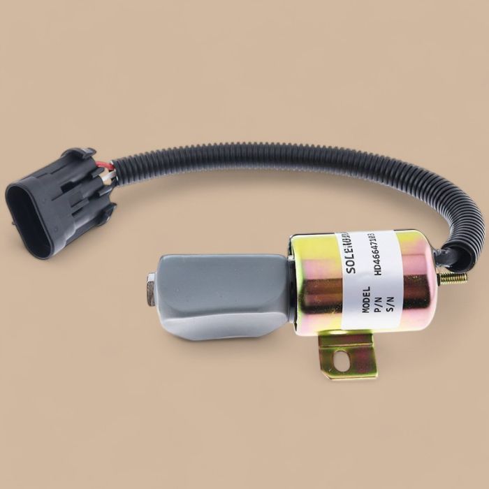 Isuzu Stop Solenoid 332-J5060 Compatible for JCB 3CX 4CX Excavator Stopper Motor 12 Volt Isuzu Engine