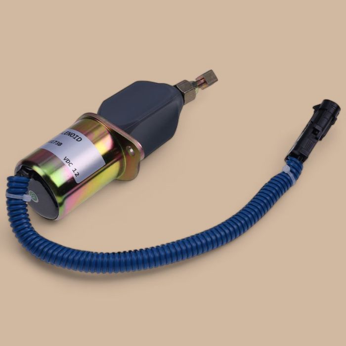 Kubota 12V Stop Solenoid 1751ES-12A6UC3B1S5 Compatible for Kubota Engine V2203 Gehl Skid Steer Loader SL4625 4625SX 4625DX