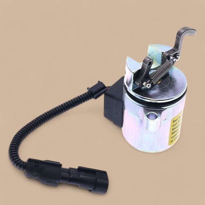 Volvo 12V Fuel Stop Solenoid ZM 2904956 Compatible for Volvo L32 L35 ZL402C ZL502C ZL30 L30B L32B L35B ZL30B L20B Loader