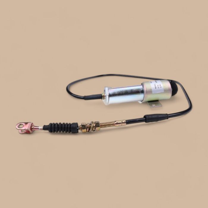 Doosan Fuel Shutoff Stop Solenoid 11E1-60100 60V1-60100 Compatible for Doosan Daewoo DH220-5 Hyundai R130-5 R210-7 R210-5 R215-7 Excavator