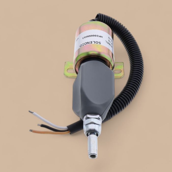 Komatsu 24V 3 Wires Stop Solenoid 600-815-7550 SA-4269-24 Compatible for Komatsu 4D102E-1 6D102E-1 4D95L-1 Engine WA320 WA320-3 D41E-6 GD355A-3