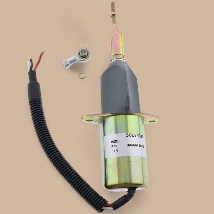 Navistar Fuel Injection Control Fuel Shutoff Solenoid 1821020C91 24V Compatible for Navistar Perkins Engine 1036-8T 1306-9T