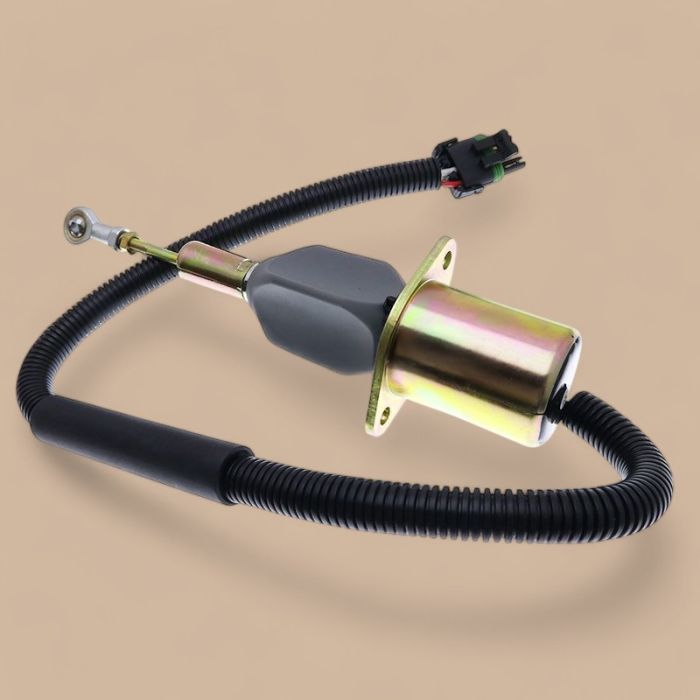 John Deere 24V Fuel Shutoff Solenoid RE54747 Compatible for John Deere Engine 6081 3029 Excavator 330LC 370 330LCR Grader 770C 770CH 772CH