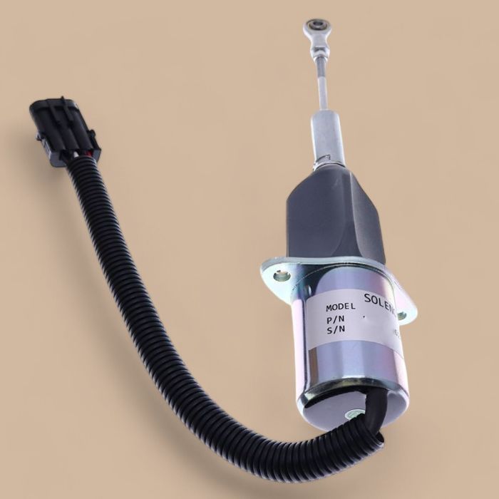 John Deere 12V Electric Fuel Shut-Off Solenoid RE53507 Compatible for John Deere Loader 644G 535 530B 660D Tractor 4555 4755 4955 4560 4760 4960