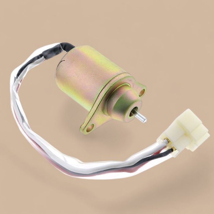 Yanmar Fuel Stop Solenoid 119285-66500 Compatible for Yanmar Komatsu 3D72N Engine Takeuchi TB014 Excavator