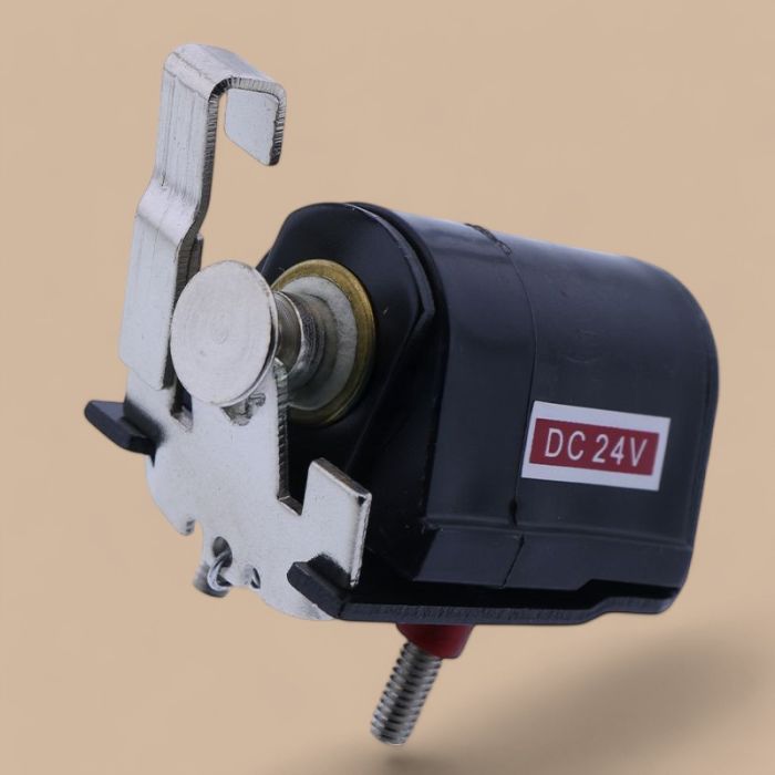 John Deere 24V Injection Pump Shut Off Solenoid 26387 RE62240 Compatible for John Deere Backhoe Loader 500C 510 710D Excavator 590D 595D