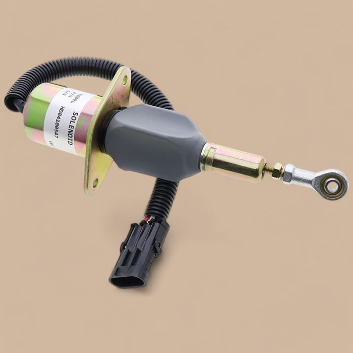 Komatsu 24V Stop Solenoid 6743-81-9140 Compatible for Komatsu Engine SA6D102E Excavator PC300 PC360 Wheel Loader WA380