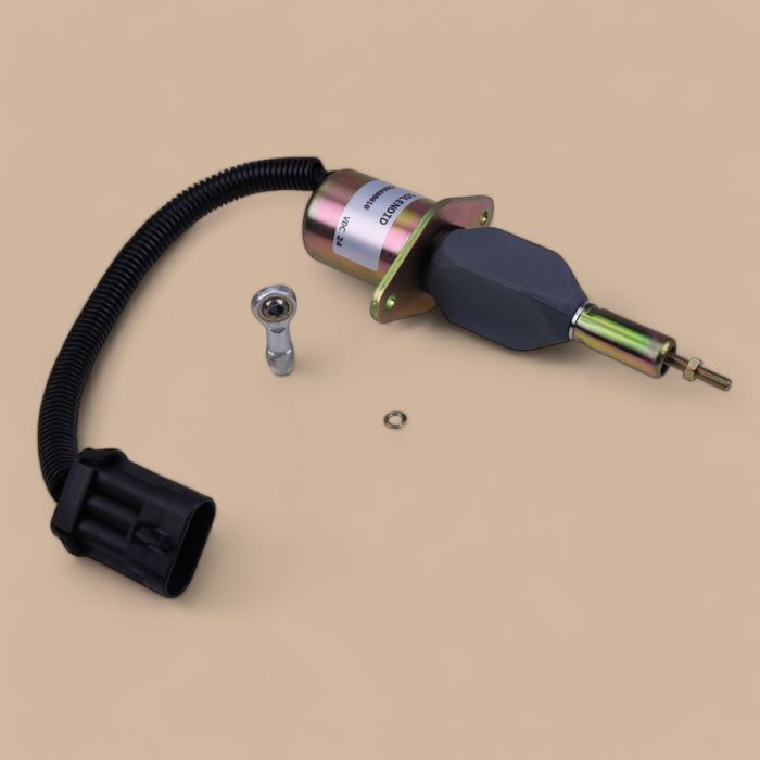 Cummins 24V Stop Solenoid Valve SA-4932-24 3990773 Compatible for Cummins Engine 6CT 6CT8.3