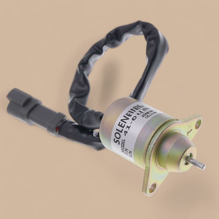 Thermo King Stop Shutoff Solenoid 41-6383 Compatible for Thermo King TK249 TK366 TK374 TK388 TK395 TK482 TK486 Yanmar 3TNE72 3TNA72 4TNE84 4TNE88