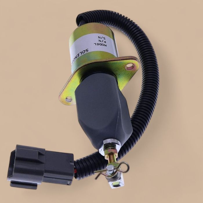 Hyundai Fuel Solenoid 129953-77811 1751ES-12A3UC12B1S SA-4673-S Compatible for Hyundai R55-7 R60-5 Volvo EC55 ECR88 Yanmar Vio55 Vio75 Engine 4TNV94 4TNE94L 4TNV98