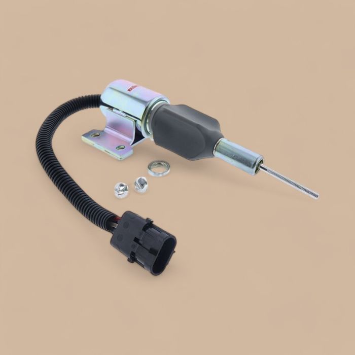 CASE 12V Fuel Shutoff Solenoid J930658 Compatible for CASE Engine 6591T Dozer 1150H 550G 550H 650G 650H 750H 850H Tractor 8850