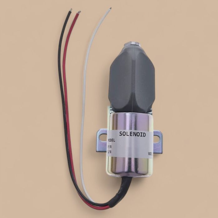 Kubota 12V Stop Solenoid SA-3786-12 1753ES-12E6ULB1S1 Compatible for Kubota Diesel Engine 21HP 91-05 Grasshopper Mower 721D2