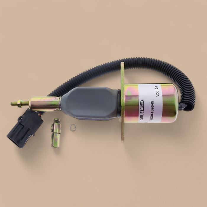 Cummins 24V Fuel Shut Off Solenoid 3928161 SA-4293-24 Compatible for Cummins Engine 6CT 6BT Hyundai HL760 R290LC-3