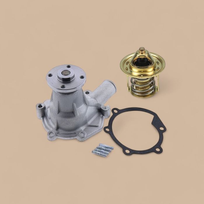 Volvo Water Pump With Gasket & Thermostat PJ7410770 PJ7410802 Compatible for Volvo Excavator EC13 EC14 EC15 EC15B EC20 EC20B
