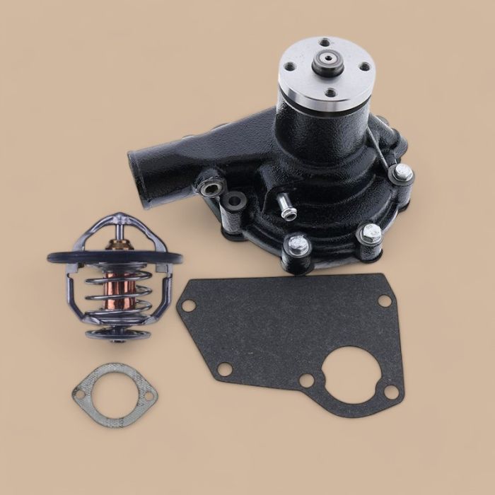 Mitsubsihi Water Pump XJAF-00851 XJAF-02625 & Thermostat XJAF-00860 With Gasket Compatible for Mitsubsihi Engine S4S S6S Hyundai Forklift 35DS-7 35DS-7E 50DS-7E 80D-7 HDF50-7S Excavator R75-7