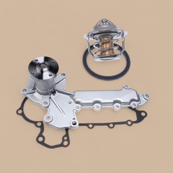 Kubota Water Pump 15221-73030 With Gasket 15766-53430 & Thermostat 15321-73010 Compatible for Kubota Engine V1502 V1902 V203B V1202 V2203E