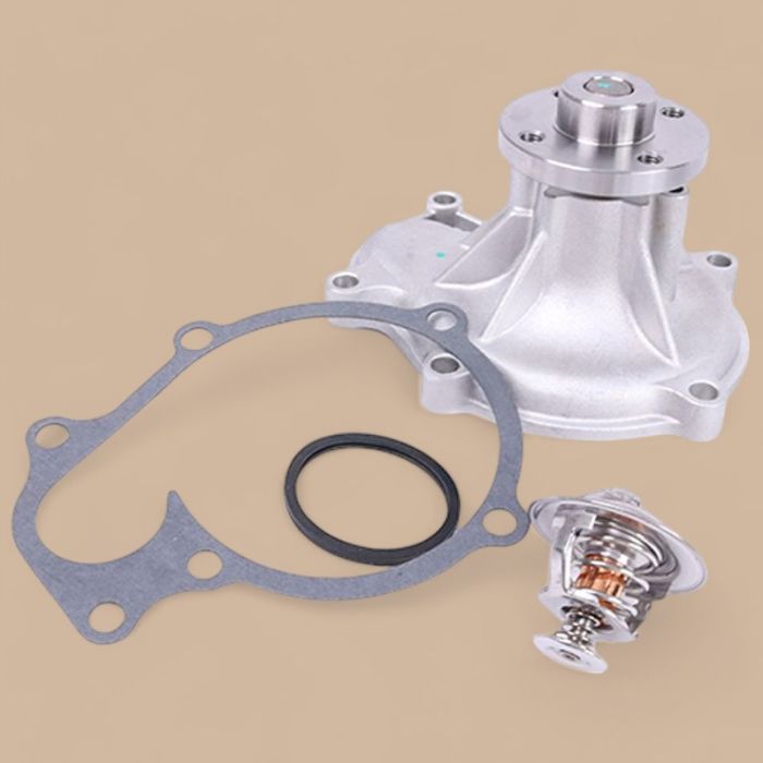Kubota Water Pump With Gasket 1C010-73030 & Thermostat 1C011-73010 Compatible for Kubota Engine V3300 V3600 V3800