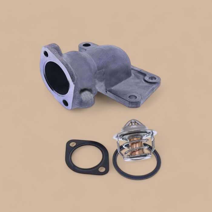 Bobcat Water Flange & Thermostat With Gasket 3918235 6646743 Compatible for Bobcat Loader 645 743 1600