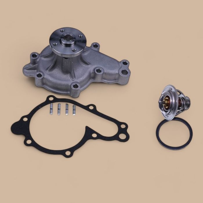 Kubota Water Pump 7008449 With Thermostat 6680850 Compatible for Kubota Engine V3307DI V3307DI-T-E3B-BC-1 Bobcat Loader S630 S650 T630 T650