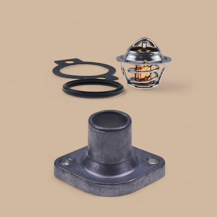 Yanamr Thermostat Kit & Cover 129350-49800 129350-49530 Compatible for Yanmar Engine 2TNV70 3TNE74 3TNE68C 3TN66E 3TNE68 3T84HLE