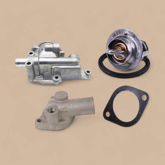 Isuzu Thermostat Kit & Housing & Water Outlet Pipe 02/800418 02/800416 02/800419 02/800415 Compatible for Isuzu Engine 4JB1 JCB Excavator JS70