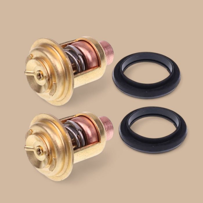 Mercury 2 Pcs Thermostat 75692Q2 75692T3 Compatible for Mercury Engine 125HP 135HP 140HP 150HP 175HP 200HP 225HP 2 Stroke