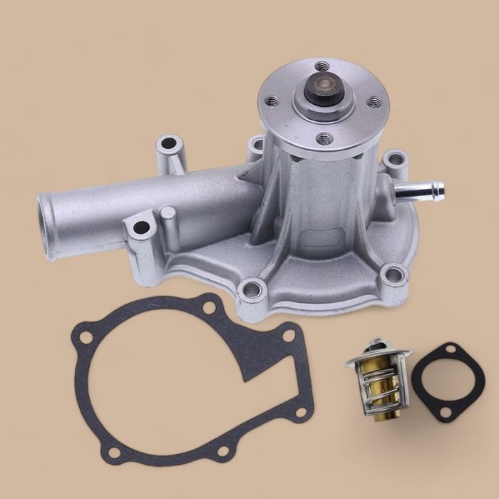 Water Pump 16251-73032 & Thermostat With Gasket 15531-73014 Compatible for Kubota Engine D1005 D1105 D1305 D905 V1305 V1505