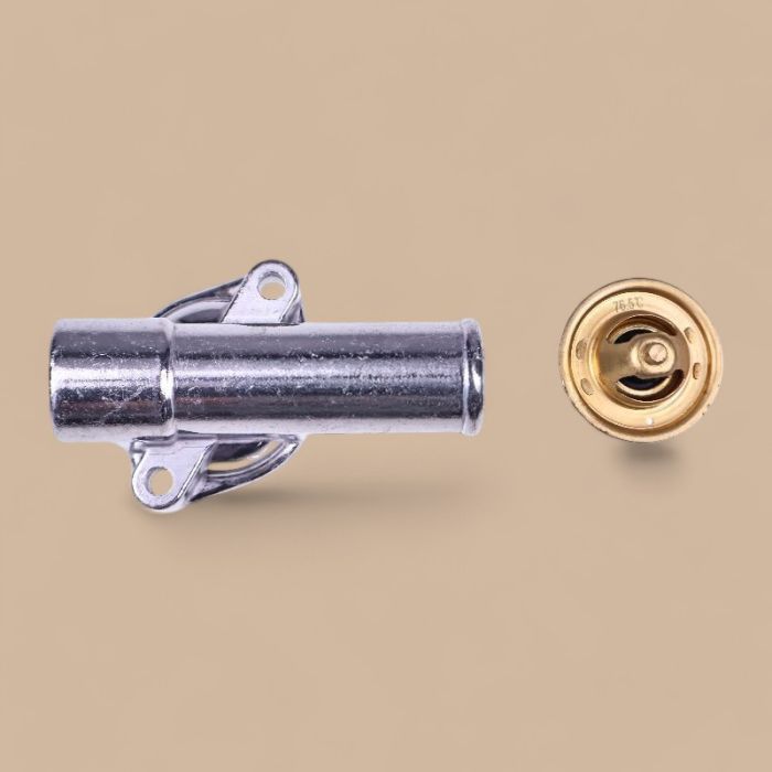 Kubota Thermostat 2500870 Cover 2810945 With Gasket 4145869 Compatible for Kubota Engine D662 D722 Jacobsen Greens King VI V IV Plus