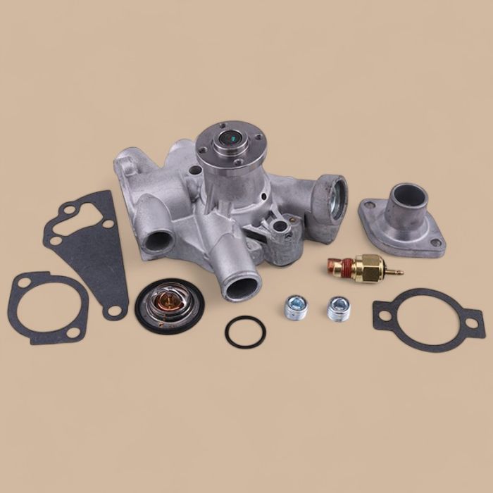 Yanamr Water Pump & Sensor & Thermostat Kit & Cover 119660-42009 121250-44901 129350-49800 129350-49530 Compatible for Yanamr Engine 3TNA72 3TNV72 3TNE74