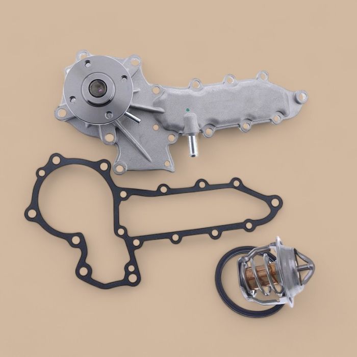 Kubota Water Pump 1E017-73030 1E017-73032 & Thermostat 1G975-41000 1G970-41000 Compatible for Kubota Engine V2003T V2203 V2003-T-2EB V2003