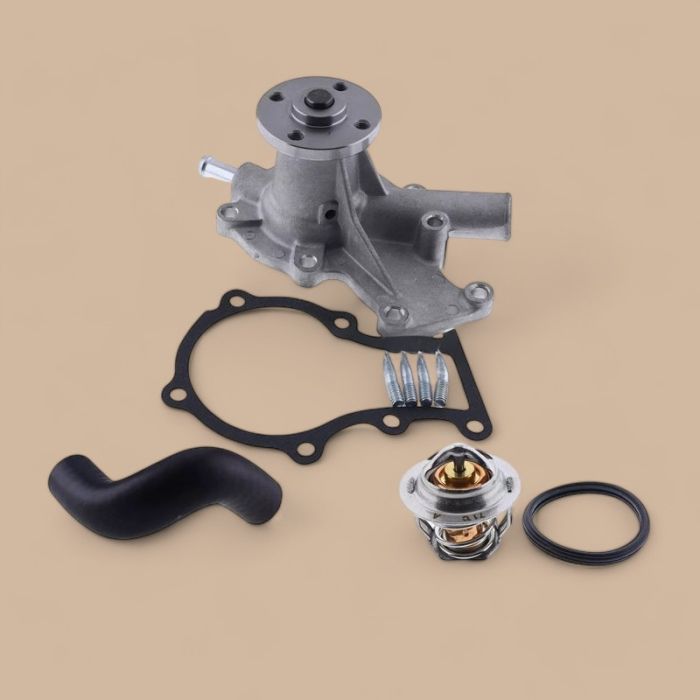 Kubota Water Pump with Return Hose Thermostat Compatible for Kubota Engine D722 D902 Z482 Lawn Tractor G1700 G1800 G1800-S G6200H