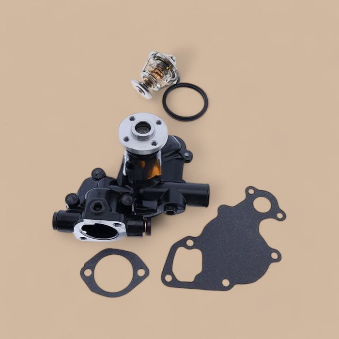 John Deere Water Pump With Gasket & Thermostat AM878192 M801088 Compatible for John Deere 4020 3009 3011 3012 3014 3015 4019 Yanmar 3TNV82A Engine Mower 1445 1545 3235