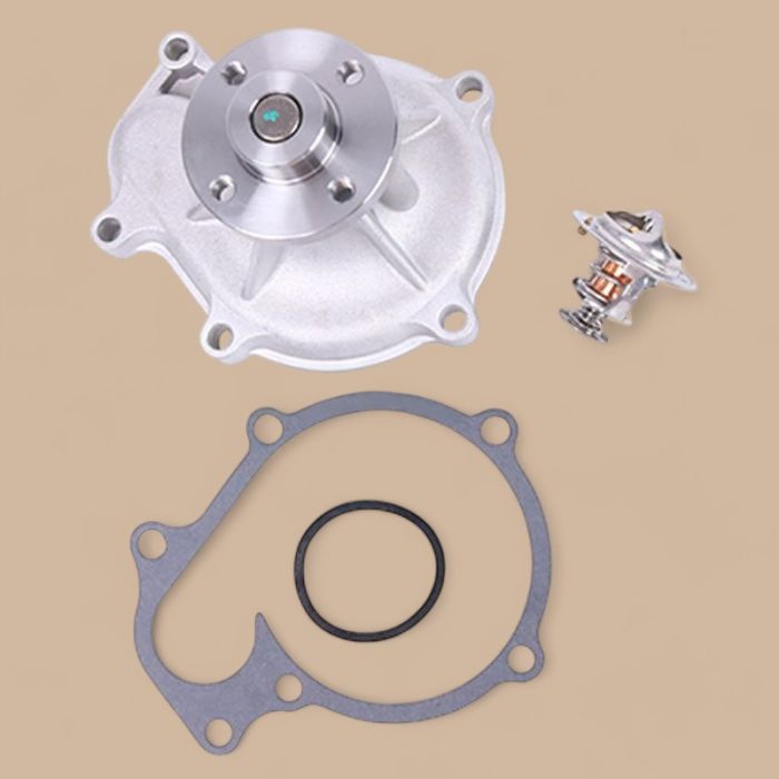 Kubota Water Pump 6680852 & Thermostat 6680850 Compatible for Kubota Engine V3300 V3800 Bobcat Loader A300 A770 S220 S250 S300 S330 S750 S770 S850 T250 T300 T320 T750 T770 T870