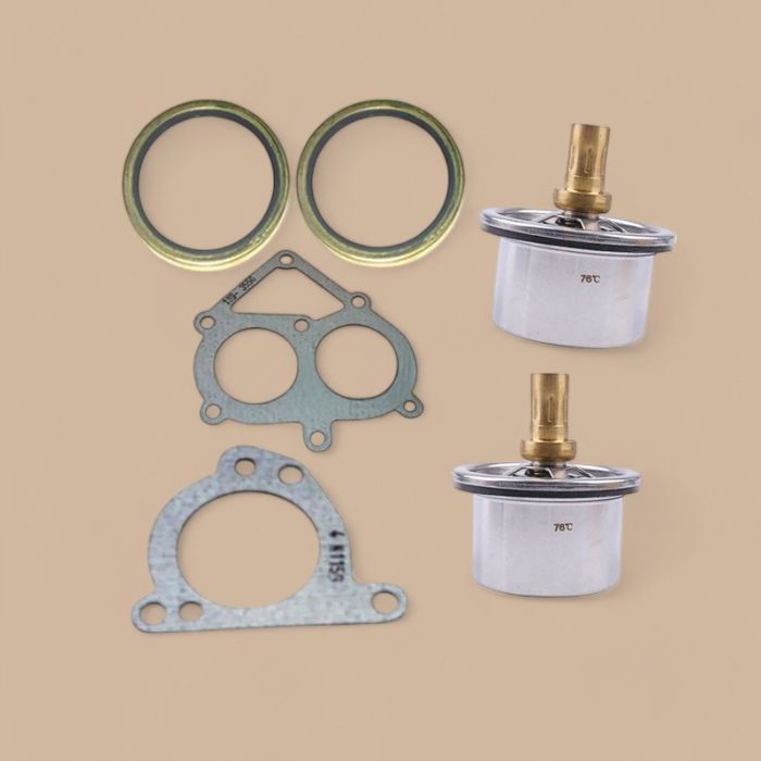 Caterpillar Thermostat and Gasket Kit 247-7133 139-3550 4N-1156 3S-9643 Compatible for Caterpillar CAT Engine C15 C-15 3406E