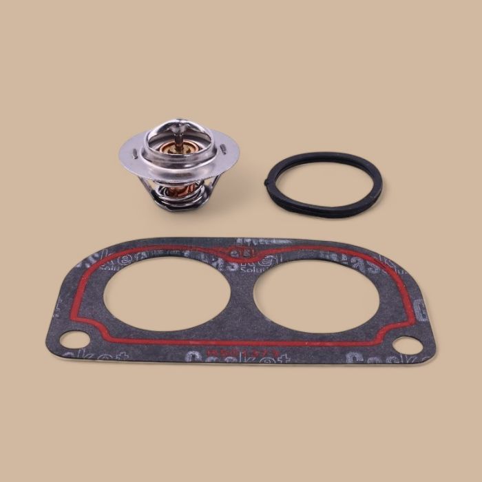 John Deere Thermostat and Gasket Kit AR48675 Compatible for John Deere Tractor 2640 4955 6320 8100T Loader 640E 740A Harvester 9100