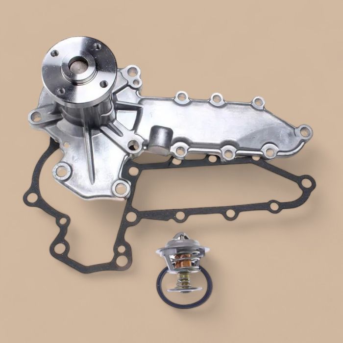 Kubota Water Pump 6685105 & Thermostat 6685520 Compatible for Kubota Engine D1703 V2203 Bobcat Loader B300 BL370 S130 S150 S160 S175 S185 S510 S530 T110 T140