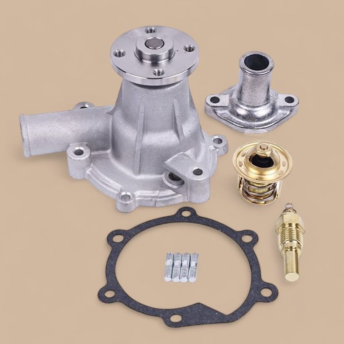 Mitsubishi Water Pump With Gasket 223-0296 223-0297 & Thermostat 223-0300 & Sensor 223-0309 & Cover 223-0301 Compatible for Mitsubishi Engine L3E Caterpillar CAT Excavator 301.6C 301.8C