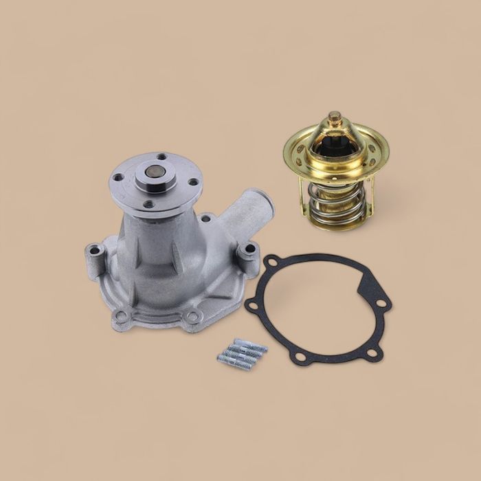 Hyundai Water Pump With Gasket & Thermostat XJAF-02127 XJAF-01592 XJAF-02130 Compatible for Hyundai R15-7 R16-7 R16-9 R22-7 CASE CX18C Excavator