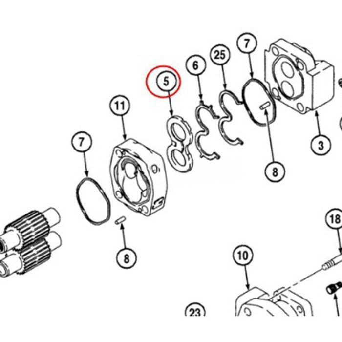 CASE Plate 111594A1 Compatible for CASE Loader 590SM 580SM 580SL 590 590SL 590L