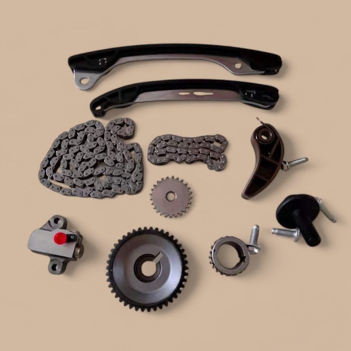 Nissan Timing Chain Kit 13028-3AA0A 15041-3AA0A Compatible for 01-04 Nissan HR15DE HR16DE Cube Grand Livina Livina Tiida Note Qashqai Versa