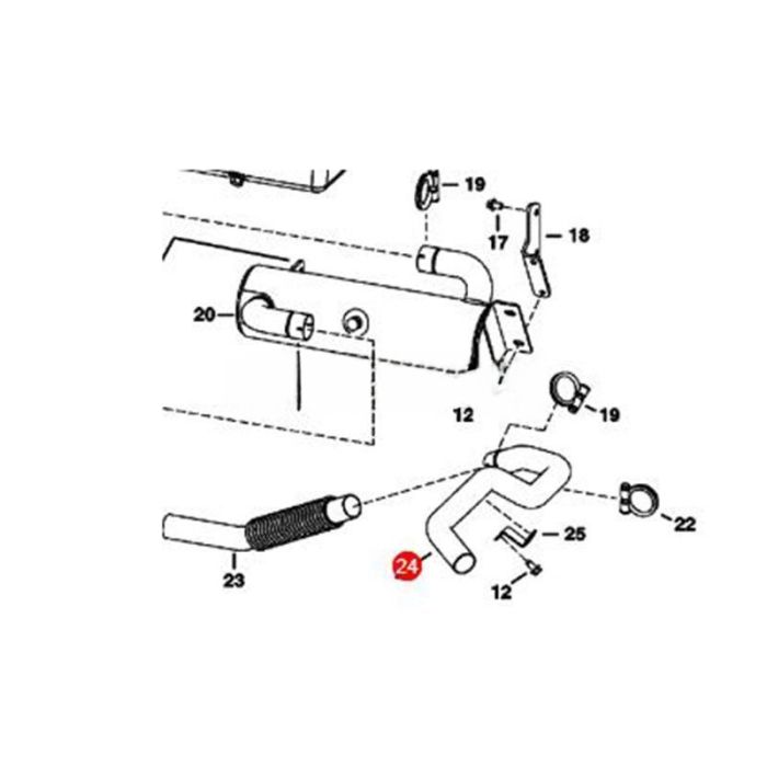 Bobcat Exhaust Tube 6812001 Compatible for Bobcat Toolcat 5600