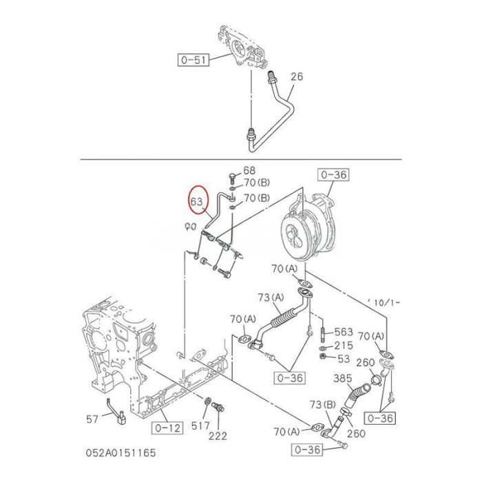 Isuzu Pipe VI8980959780 Compatible for Isuzu Engine 4LE2 New Holland Excavator E80BMSR E70BSR